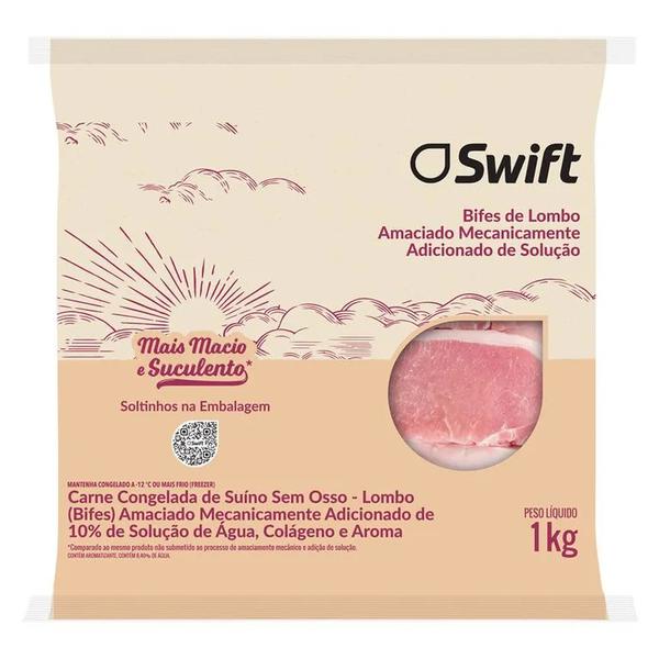 BIFE DE LOMBO SUINO SWIFT MAIS 1KG