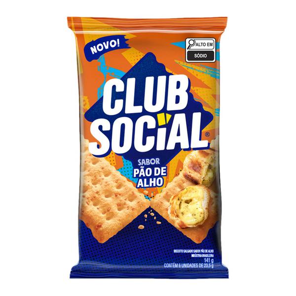 BISCOITO CLUB SOCIAL PÃO DE ALHO 141G