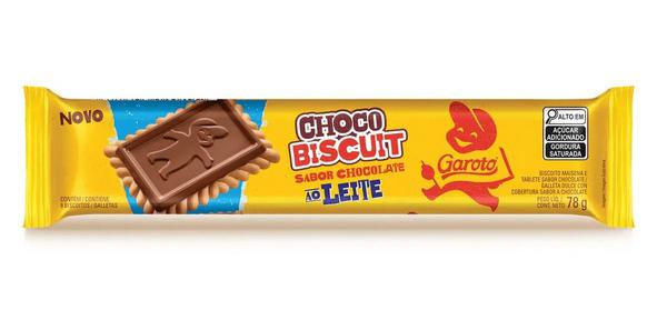 BISCOITO GAROTO CHOCOBISCUIT AO LEITE 78G