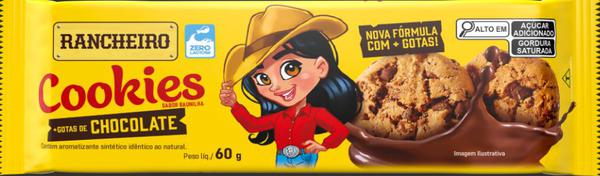 BISCOITO RANCHEIRO COOKIES BAUNILHA 60G