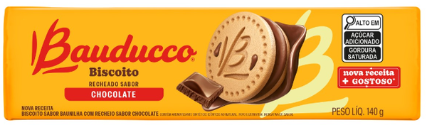 BISCOITO RECHEADO BAUDUCCO CHOCOLATE 140G