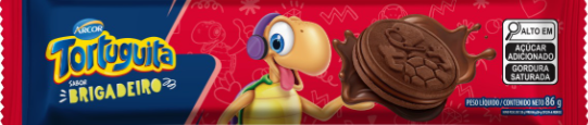 BISCOITO TORTUGUITA RECHEADO BRIGADEIRO 86G