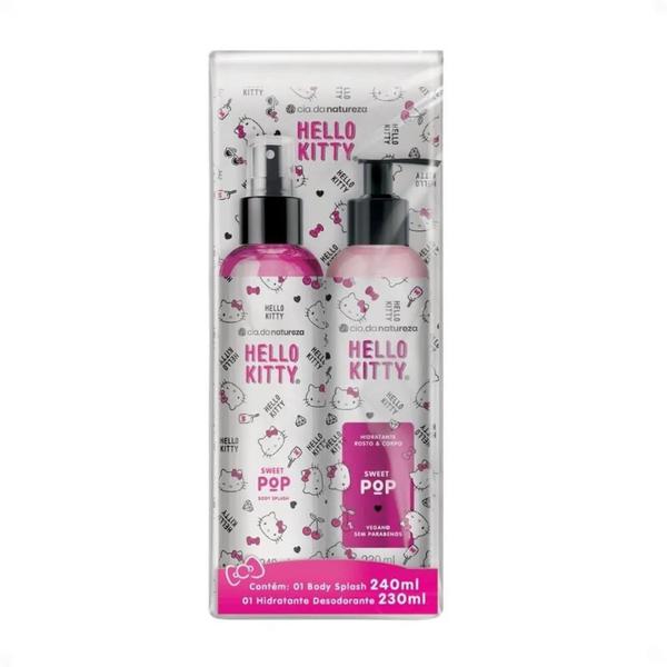 BODY SPLASH 240ML + HIDRATANTE 230ML HELLO KITTY SWEET POP