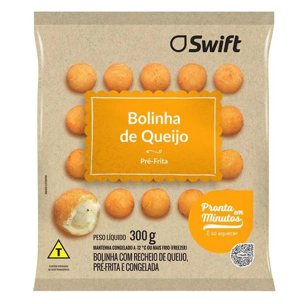 BOLINHAS DE QUEIJO PRÉ-FRITA SWIFT 300G