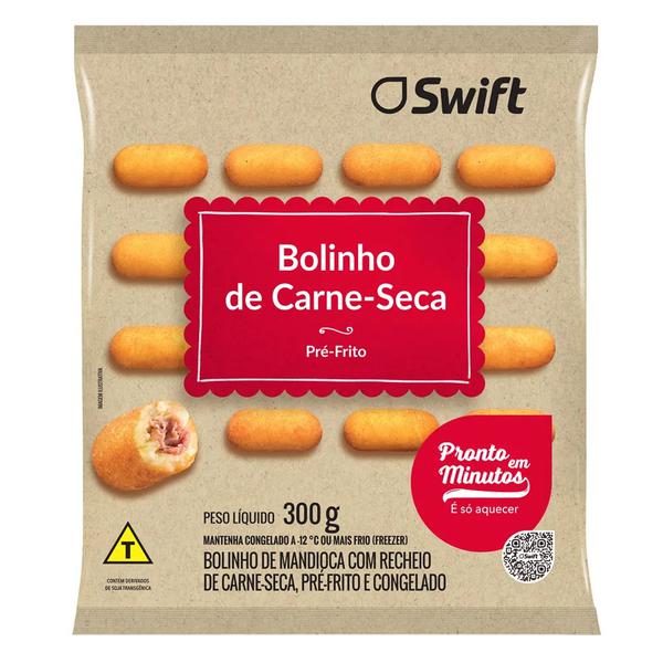 BOLINHOS DE CARNE-SECA SWIFT 300G