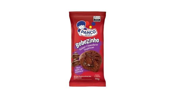 BOLO BEBEZINHO PANCO RECHEADO SABOR CHOCOLATE SUPREME 70G