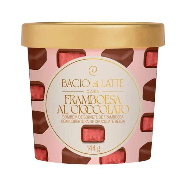 BOMBOM DE SORVETE BACIO DI LATTE FRAMBUESA AL CIOCCOLATO144ML
