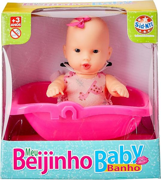 BRINQUEDO BONECA MEU BEIJINHO BABY BANHO SID-NYL