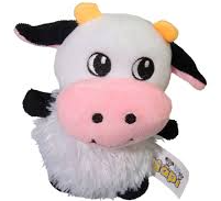 BRINQUEDO PARA CÃES PELÚCIA VAQUINHA 18CM MP-42