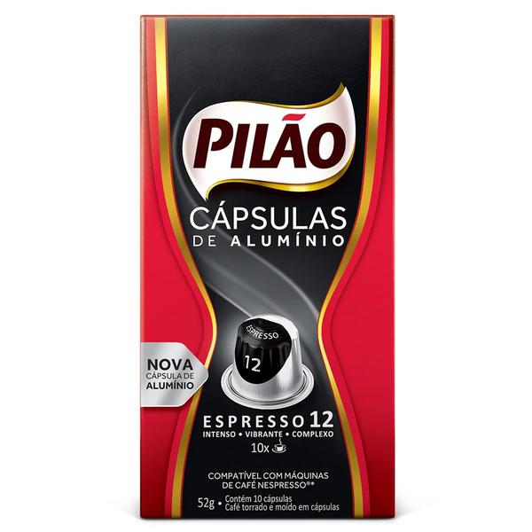 CÁPSULA NESPRESSO PILÃO ESPRESSO 12 52G 10 CAP.