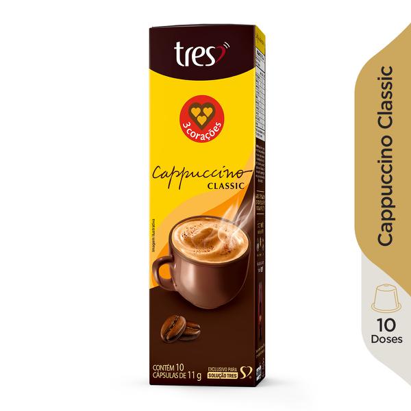 CÁPSULA TRÊS CAPPUCCINO CLASSIC 10X11G
