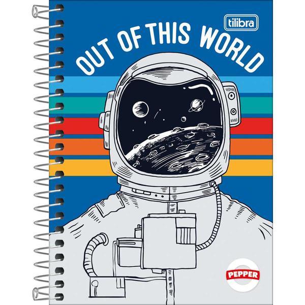 CADERNETA ESPIRAL CAPA DURA 1/8 TILIBRA PEPPER 80F