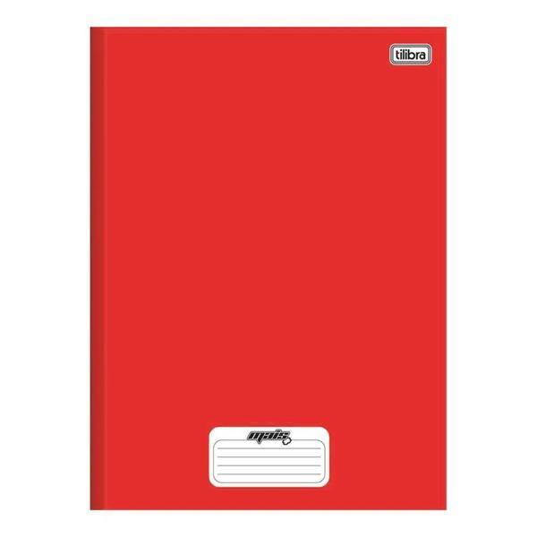 CADERNO CAPA DURA UNIVERSITÁRIO TILIBRA VERMELHO MAIS+ 48F FL
