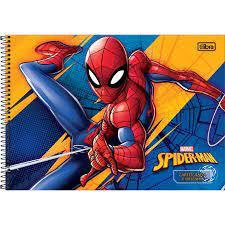 CADERNO ESPIRAL DESNHO TILIBRA SPIDER MAN 80F