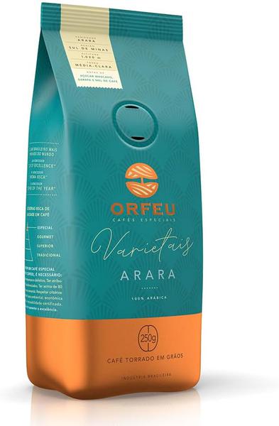 CAFÉ ORFEU GRÃO VARIETAIS ARARAS 250G
