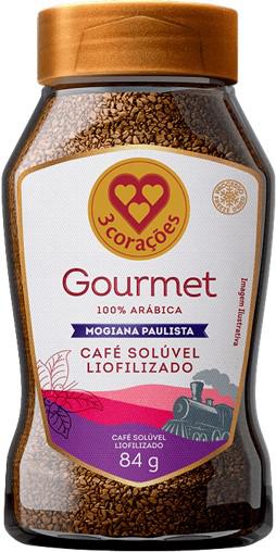 CAFÉ SOLÚVEL LIOFILIZADO 3 CORÇÕES MOGIANA PAULISTA VD 84G