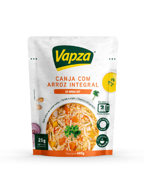 CANJA C/ARROZ INTEGRAL VAPZA SÓ AQUECER 400G