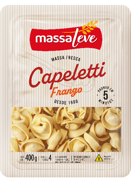 CAPELETTI FRANGO MASSA LEVE 400G
