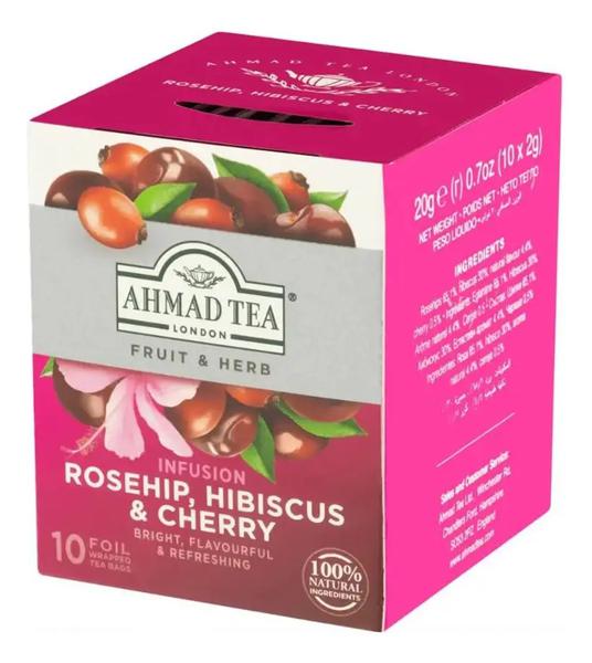 CHÁ AHMAD ROSEHIP, HIBISCUS & CHERRY
