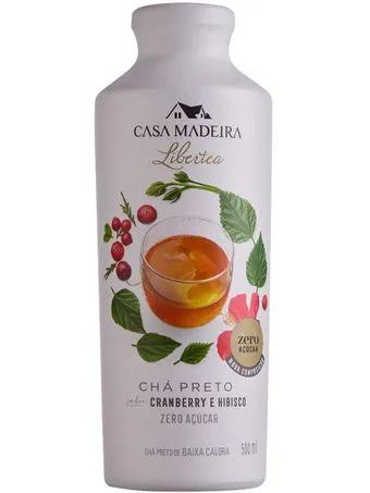 CHÁ PRETO CASA MADEIRA CRANBERRY E HIBISCO 0% AÇÚCAR 500ML