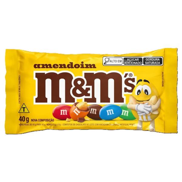 CHOCOLATE M&M'S CHOCOLATE COM AMENDOIM 40G