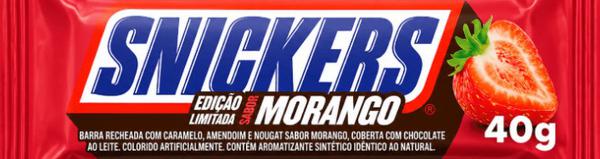 CHOCOLATE SNICKERS MORANGO 40G
