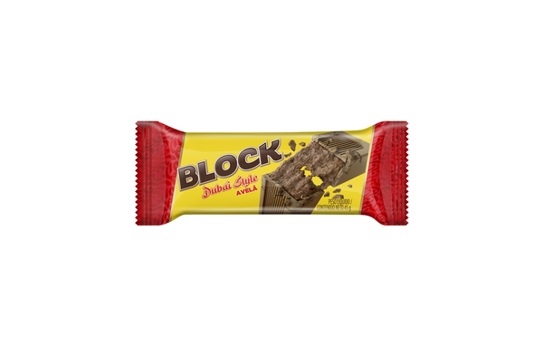CHOCOLATE TABLETE ARCOR BLOCK RECHEADO DUBAI STYLE PAÇOCA 45G