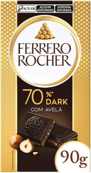 CHOCOLATE TABLETE FERRERO ROCHER DARK 70% 90G