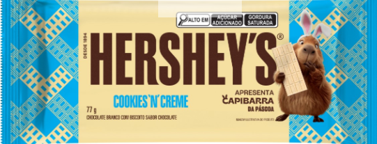 CHOCOLATE TABLETE HERSHEYS BRANCO CAPIBARRA 77G