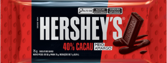 CHOCOLATE TABLETE HERSHEYS MEIO AMARGO 40% CACAU 75G