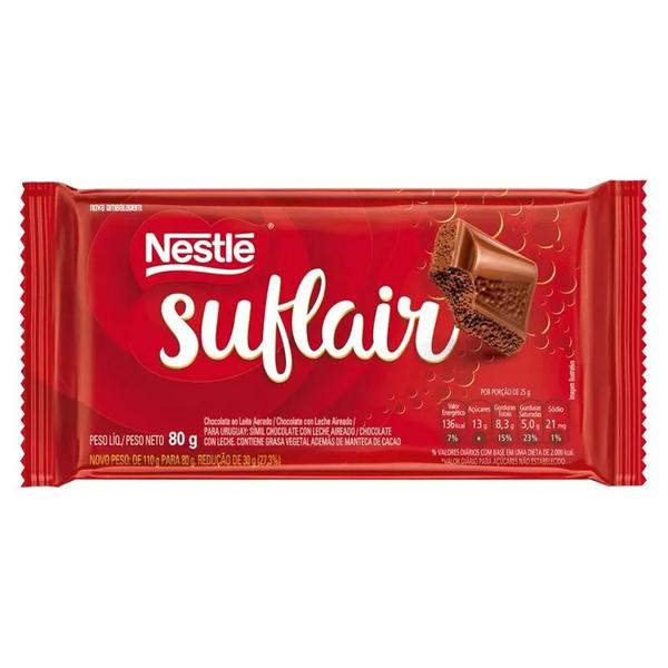 CHOCOLATE TABLETE NESTLÉ SUFLAIR AO LEITE 80G