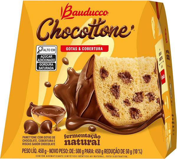 CHOCOTTONE BAUDUCCO GOTAS & COBERTURA 450G