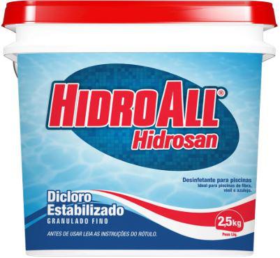 CLORO GRANULADO HIDROSAN PLUS HIDROALL 2,5KG