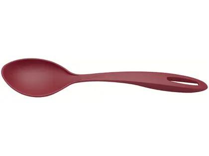 COLHER SERVIR SILICONE TRAMONTINA VERMELHA