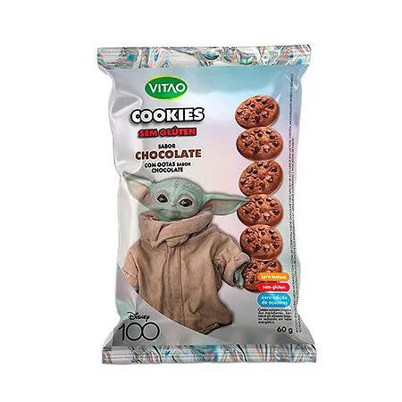 COOKIES SEM GLÚTEN VITAO DISNEY SABOR CHOCOLATE 60G