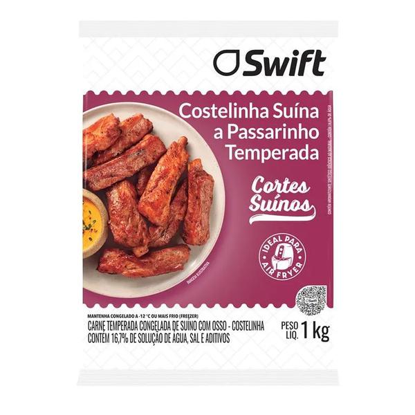 COSTELINHA SUÍNA A PASSARINHO TEMPERADO SWIFT 1KG