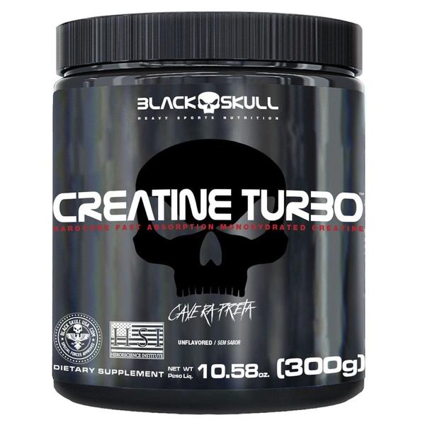 CREATINA TURBO BLACK SKULL SEM SABOR 300G