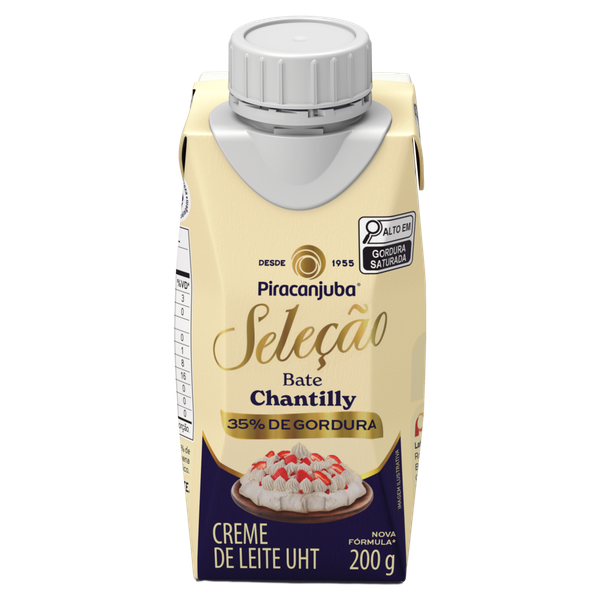 CREME DE LEITE CHANTILLY PIRACANJUBA 200ML TP