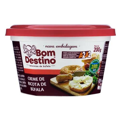 CREME DE RICOTA DE BÚFALA BOM DESTINO 200G