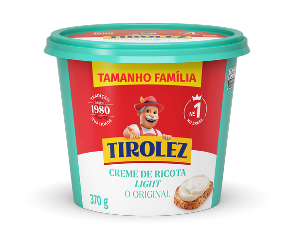 CREME DE RICOTA TIROLEZ LIGHT 370G