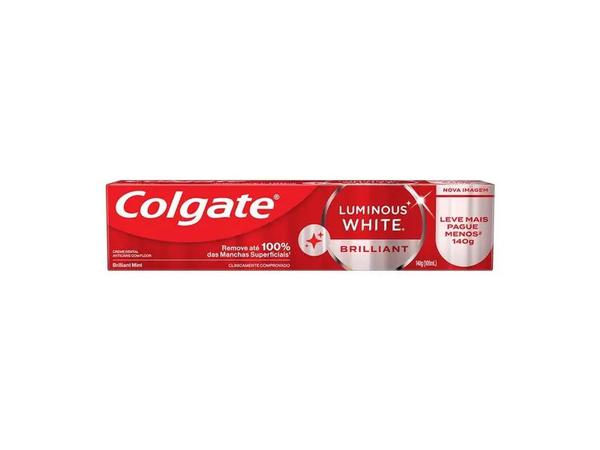 CREME DENTAL COLGATE LUMINOUS WHITE 140G