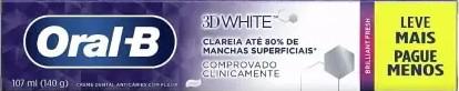 CREME DENTAL ORAL-B 3D WHITE FRESH 140G LV+ PG-