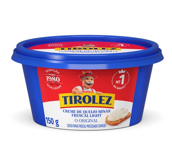 CREME QUEIJO TIROLEZ LIGHT 150G