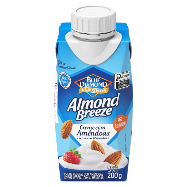 CREME VEGETAL COM AMÊNDOAS ALMOND BREEZE 200ML