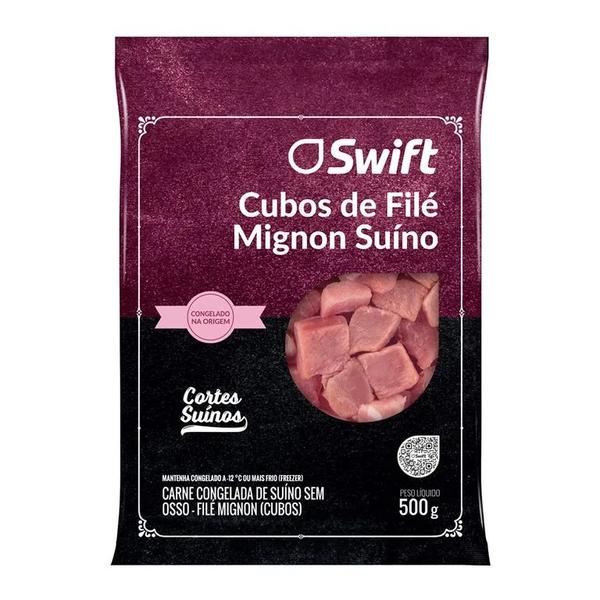 CUBOS DE FILÉ MIGNON SUINO SWIFT 500G