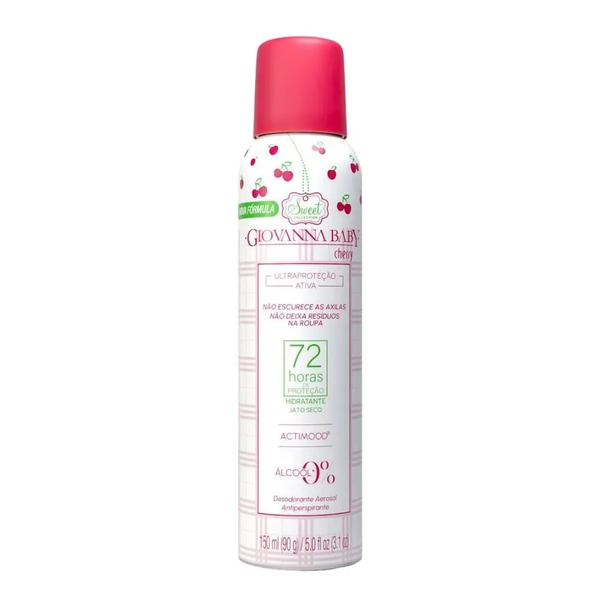 DESODORANTE AEROSOL GIOVANNA BABY 72H CHERRY 150ML