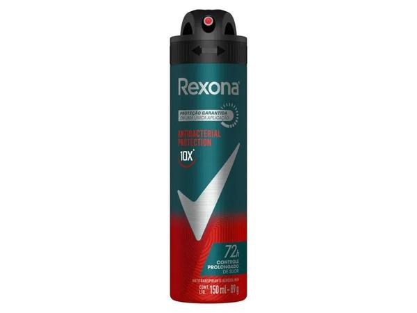 DESODORANTE AEROSOL REXONA MEN ANTIBACTERIAL INVISIBLE 150ML