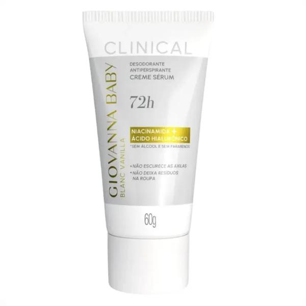 DESODORANTE CREME SÉRUM CLINICAL GIOVANNA BABY BLANC VANILLA 60G