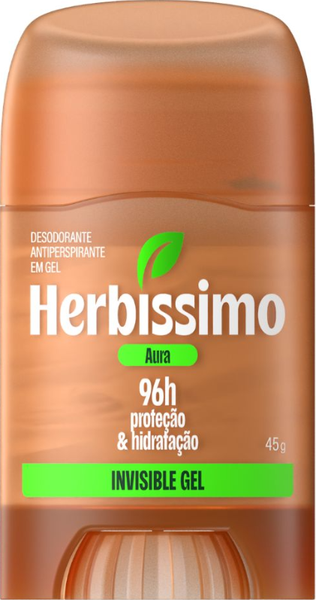 DESODORANTE EM GEL HERBISSIMO STICK FEMENINO AURA 45G