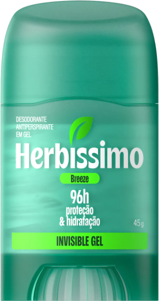 DESODORANTE EM GEL HERBISSIMO STICK MEN BREEZE 45G